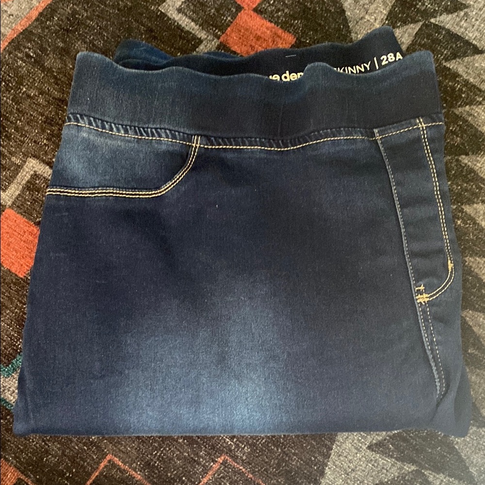 Avenue Dark Blue Skinny Jeans